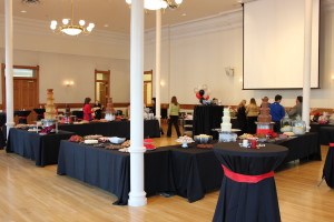 chocolate fountains at the Provo library