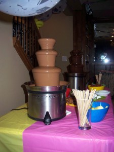 chocolate fountain for birthday