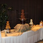 triple chocolate fountain