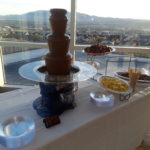 Attractive chocolate fountain