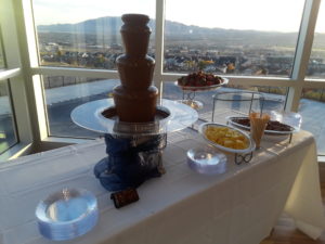 Attractive chocolate fountain